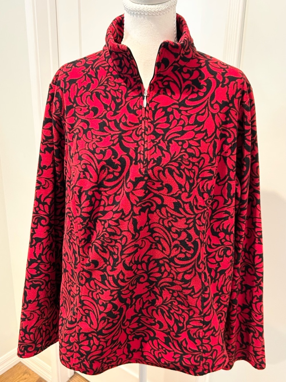 Coldwater Creek Plus 1/4 Zip Fleece Pullover